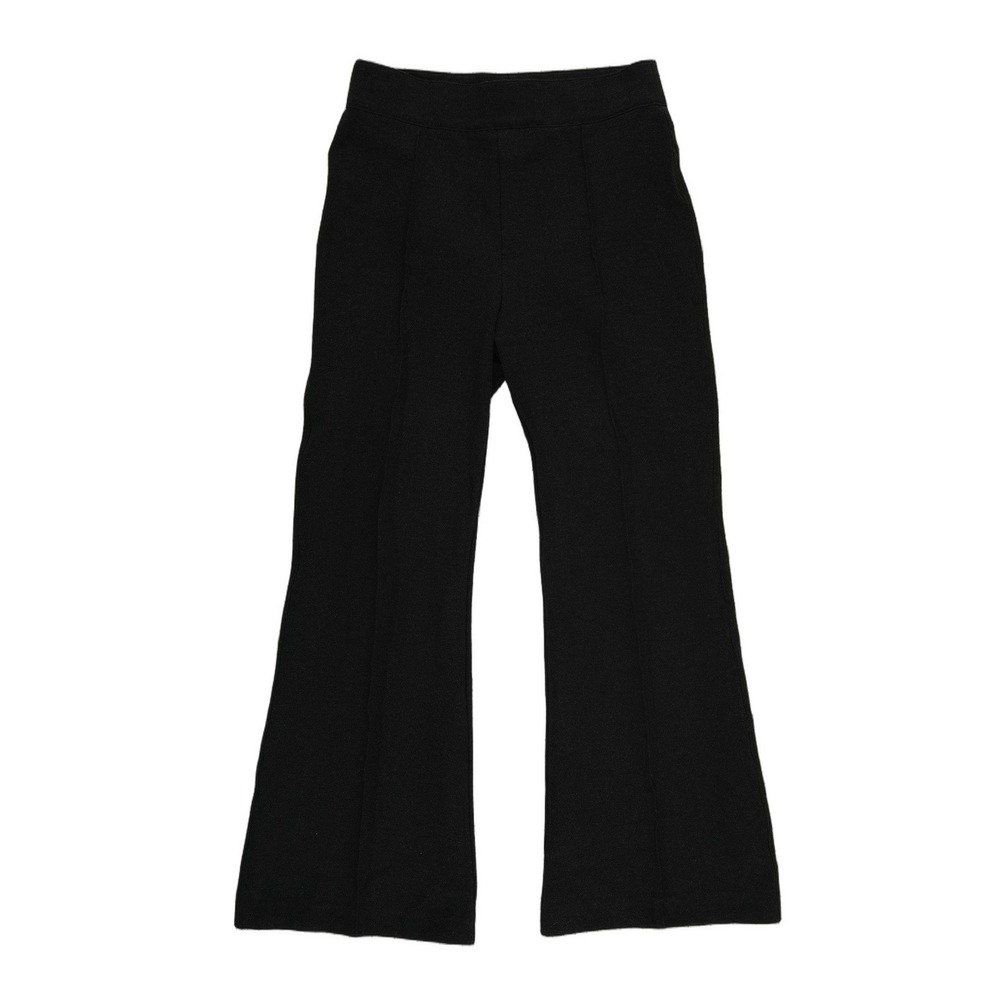 Spanx Flare Leg Pants Women's Size Medium Petite MP Black Ponte Knit High Rise